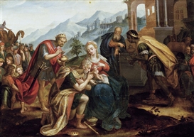 Hans von Aachen, AANBIDDING DER KONINGEN