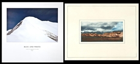 Hamish Fulton, 2 WORKS: BLUE & WHITE; CANARY LANDSCAPES