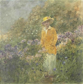Louis Comfort Tiffany, Femme au chapeau