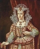 Hans Eworth, Portrait of a lady traditionally identified as Frances Carr, Countess of Somerset (1590-1632), three-quarter-length, in a gold embroidered dress adorned with pearls and a lace headdress