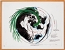 Terry Allen, 3 works: Spin the World, Spin the Tree, Spin the Music (Terrazzo Study #3); Spin the World, Houstonize the World; Spin the World (Terrazzo Floor Study #2)