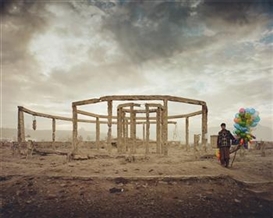 Simon Norfolk, Former teahouse in a park next to the Afghan Exhibition of Economic and Social Achievements in the Shah Shahid district of Kabul