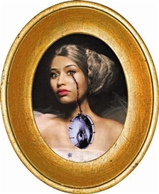 Francesco Vezzoli, Study for the November 2011 Art Issue Cover of W Magazine featuring a Rococo Portrait of Nicki Minaj as Jeanne Bécu Comtesse du Barry crying the eye of Virginia Oldoini Contessa di Castiglione