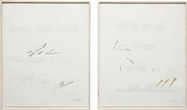 Lawrence Weiner, Admire, Desire, Require I & II