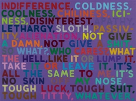 Mel Bochner, Indifference