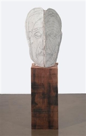 Thomas Houseago, Portrait Study (Sleeping/Walking)
