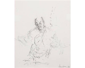 Maggi Hambling, Study of Sir George Solti conducting at Snape