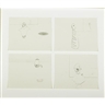Nicola Tyson, Group # (4 parts, framed together)
