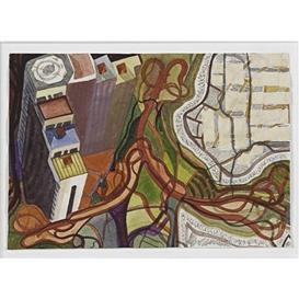 Franz Ackermann, Untitled (Mental Map: Berlin Trap)