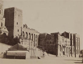 Édouard-Denis Baldus, Palais des Papes, Avignon, ca.1862