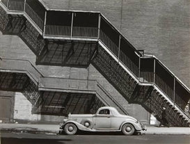 Todd Webb, Mister Johnson's Pierce Arrow, NYC, Harlem