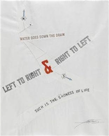 Lawrence Weiner, Water goes down the drain