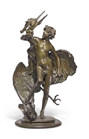 Frederick William MacMonnies, 'Young Faun with Heron'