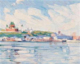 Francesco Iacurto, View of Quebec from Levis