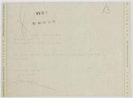 On Kawara, I am still alive