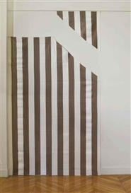Daniel Buren, One Piece in Two for One Wall