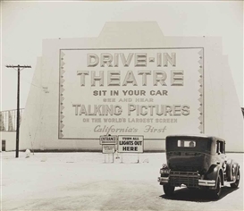 John Gutmann, Entrance, First Drive-in Theater, Los Angeles