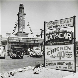 John Gutmann, Early Drive-in, Hollywood