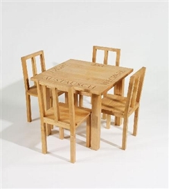 Franz Erhard Walther, Installation in 5 parts: WORTTISCH (WORD TABLE)