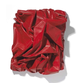 Angela de la Cruz, Loose Fit X (Red)