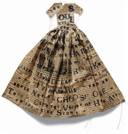 Lesley Dill, Poem Dress "The Soul Selects Her Own Society"