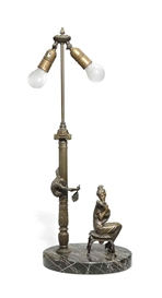 Bruno Zach, FIGURATIVE TABLE LAMP
