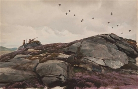 Odgen M. Pleissner, Driven Grouse Scene