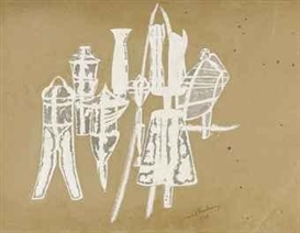 Marcel Duchamp, 9 moules mâlic, étude