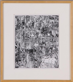 Jim Shaw, "COLLAGE #2, TROPS DE BON CHOSE"