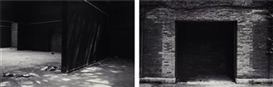 Santiago Sierra, Wall enclosing a space (Spanish pavilion, Venice Biennial, Venice, Italy) (ditych)