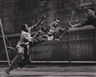 Walter Rosenblum, "THREE CHILDREN ON SWINGS," PITT STREET, NY