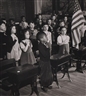 Esther Bubley, CLASSROOM PLEDGING ALLEGIANCE