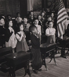 Esther Bubley, CLASSROOM PLEDGING ALLEGIANCE