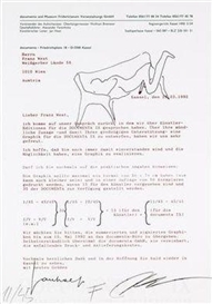 Franz West, Letter to Franz West