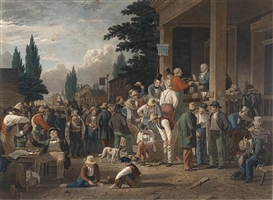 George Caleb Bingham, County Election, 1854