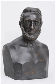 Hiram Powers, Portrait Bust of John Moffat