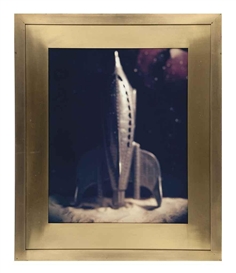 David Levinthal, 2 works: 1988 PC S 2 (Grey Spaceship), 1988; Two Spacemen Jumping, 1988
