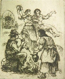 Eugene Higgins, ''Gypsy Dancers''