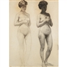 Thomas Anshutz, Two Studies of Nude Model