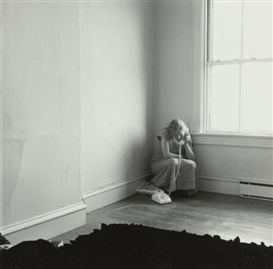 Francesca Woodman, UNTITLED, PROVIDENCE, RHODE ISLAND (SELF-PORTRAIT ON THE TELEPHONE) 1975-1976