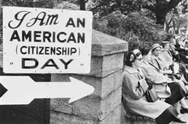 Robert Frank, I am an American (Citizenship) Day, c. 1955-1956