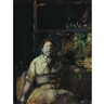 Gregory Gillespie, Untitled, Seated figure
