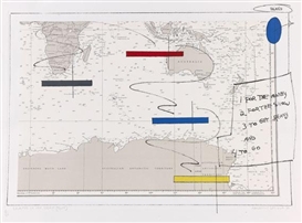 Lawrence Weiner, Island in a storm (4 sheets)