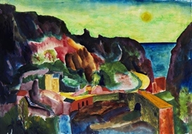 Josef Eberz, Strasse nach Ravello