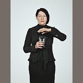 Marina Abramović, Portrait with Glass of Water