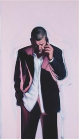 Stephen Conroy, Self-Portrait on the Phone III