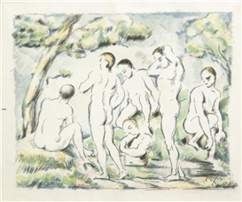 Paul Cézanne, Les Baigneurs - petite planche