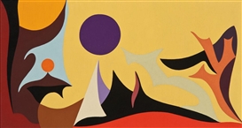 Karl Benjamin, Yellow Landscape