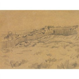 Vincent van Gogh, THE WALLED WHEATFIELD (CORNER OF THE ENCLOSURE BEHIND SAINT PAUL'S HOSPITAL)