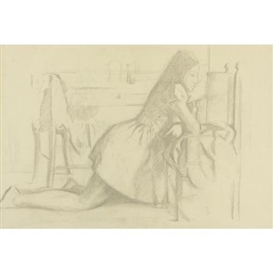 Balthus, ÉTUDE POUR "LE PEINTRE ET SON MODÈLE"